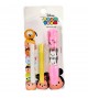 Caneta Borracha Refil Rosa Tsum Tsum: Disney com mais 1 refil extra +caneta